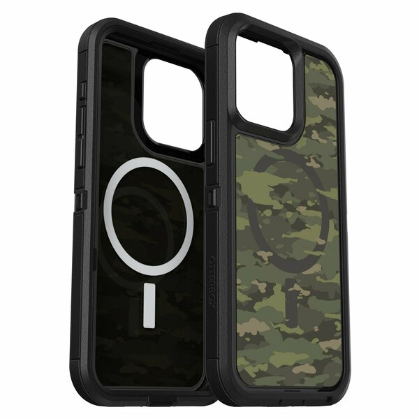 Otterbox Defender Pro Xt Clear Magsafe Case For Apple Iphone 15 Pro Max , Woodland Camo 77-93324